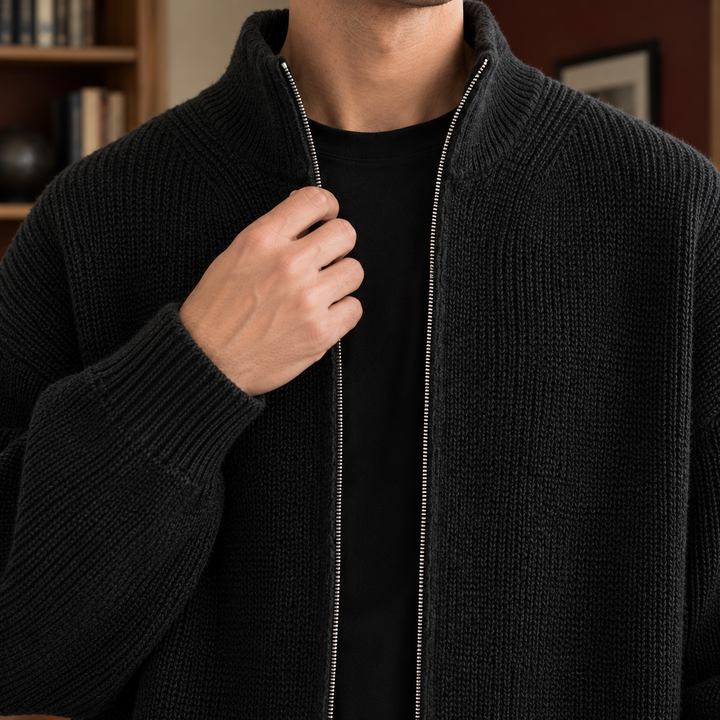 Cardigan da uomo con cerniera