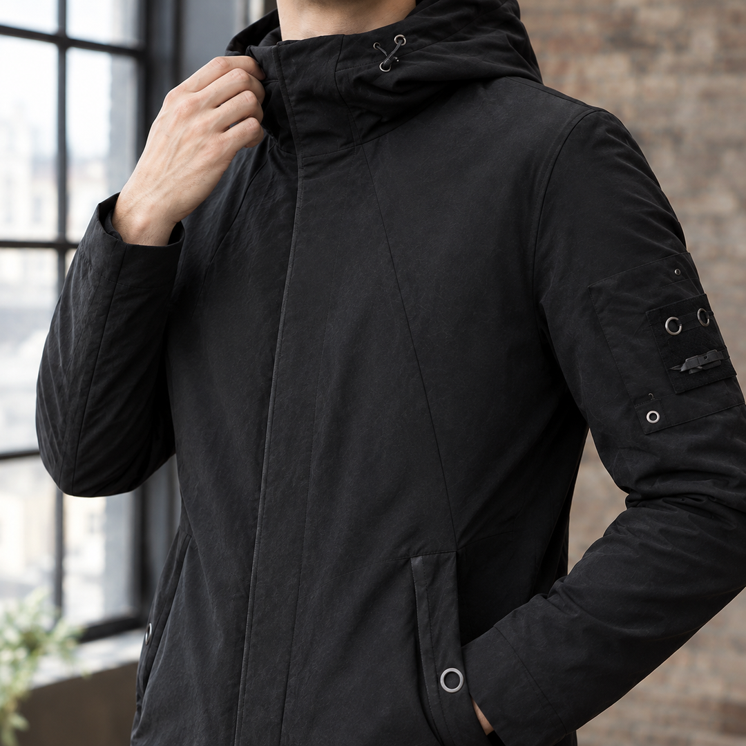 Men's Hooded Overcoat