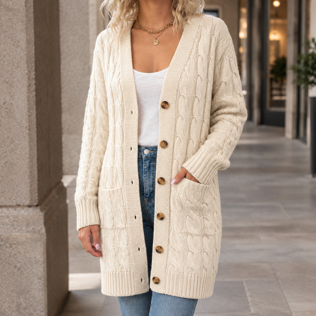 Women's Cable Knit Cardigan