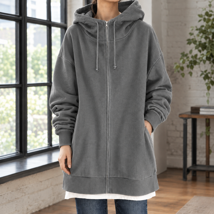 Sudadera con capucha extragrande para mujer