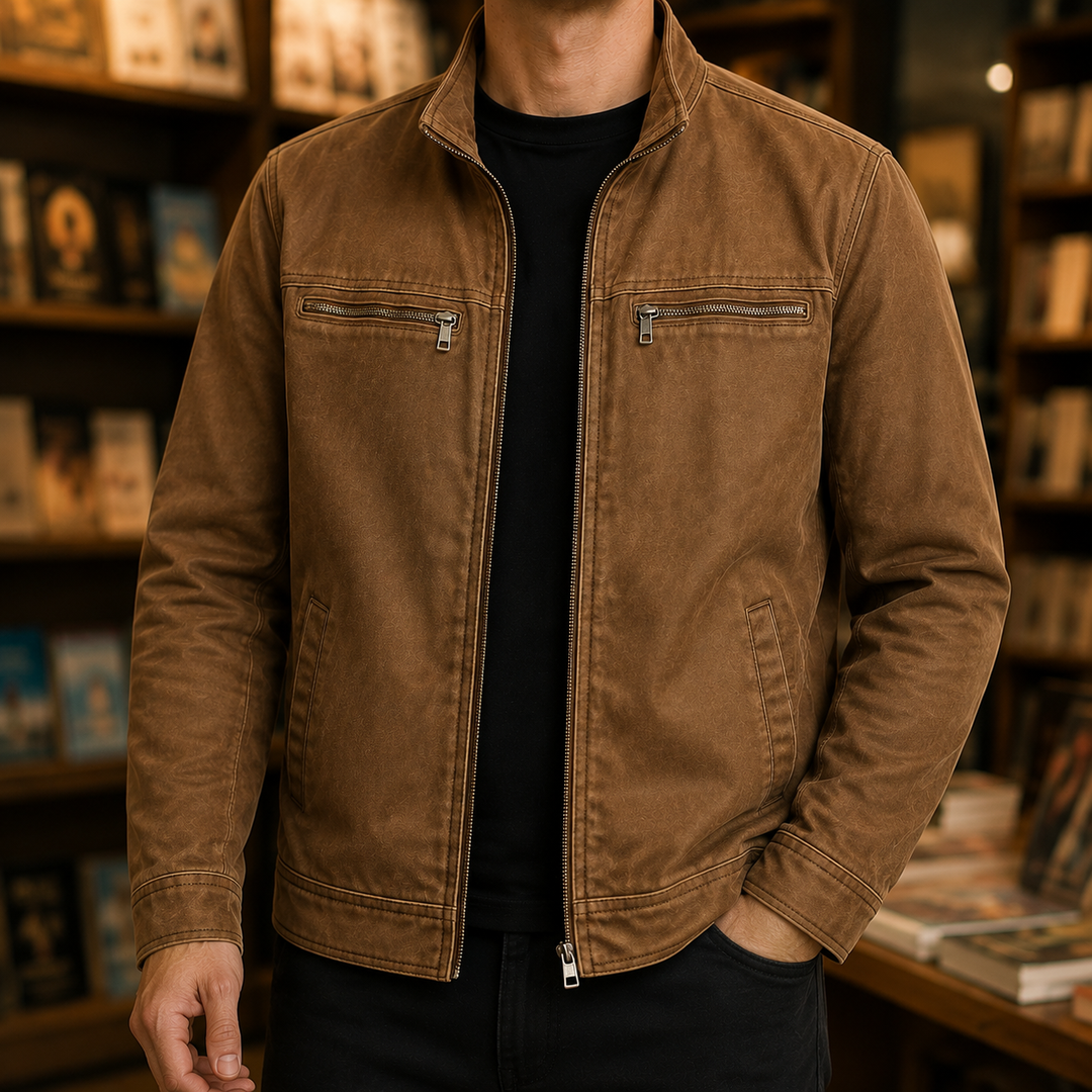 Veste pour homme à col montant