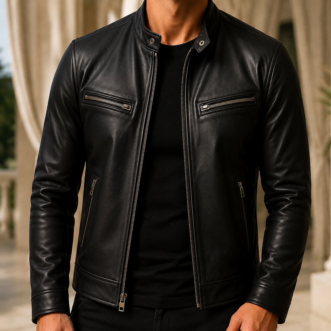Herrenjacke im Rennfahrer-Stil