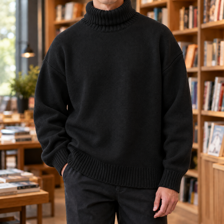 Klassischer Rollkragenpullover für Herren