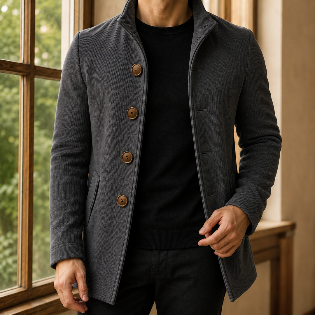 Men's Ribbed Overcoat