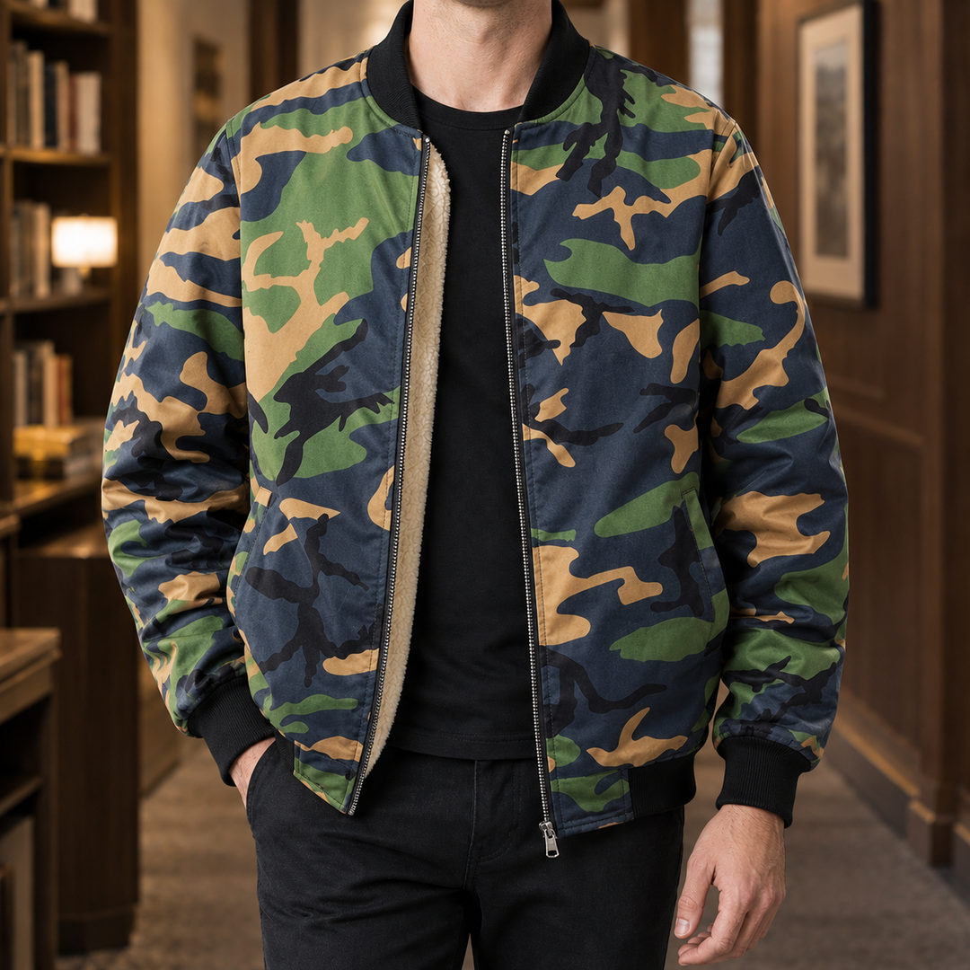 Blouson aviateur camouflage pour homme