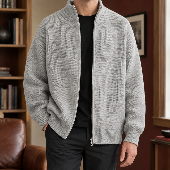 Cardigan da uomo con cerniera