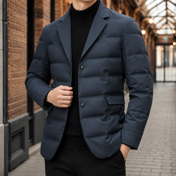 Men's Puffer Blazer Jacket