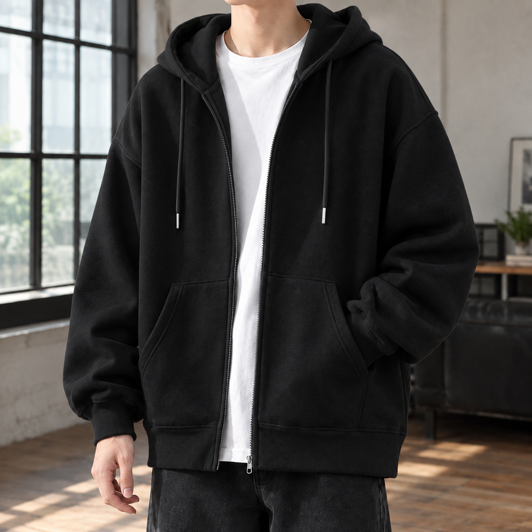 Oversized huvtröja för män