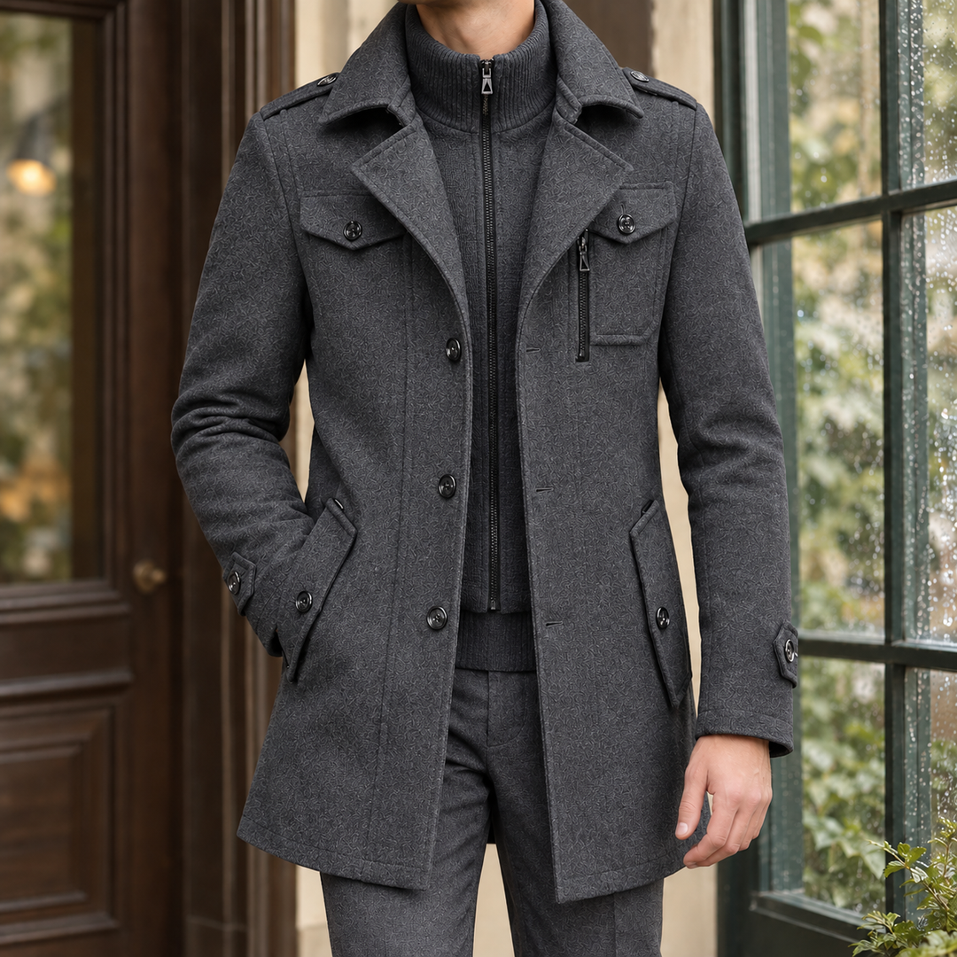 Men's Classic Wool Overcoat