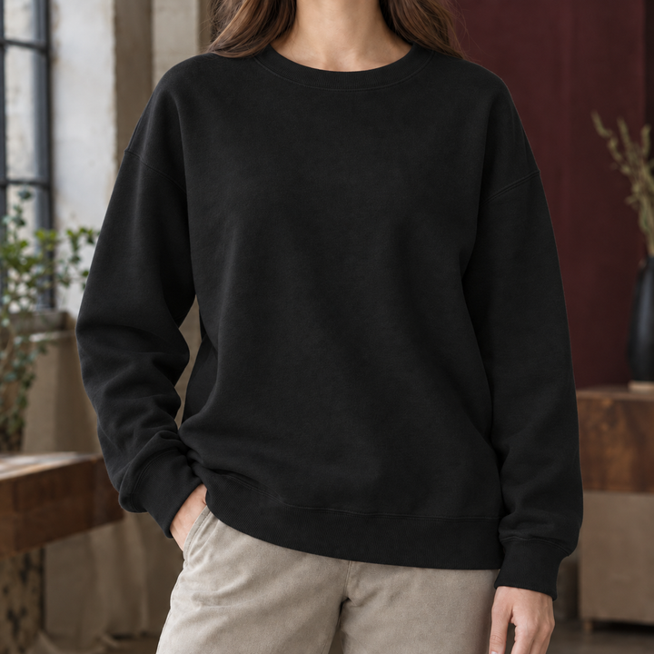 Sweatshirt de corte descontraído para mulher