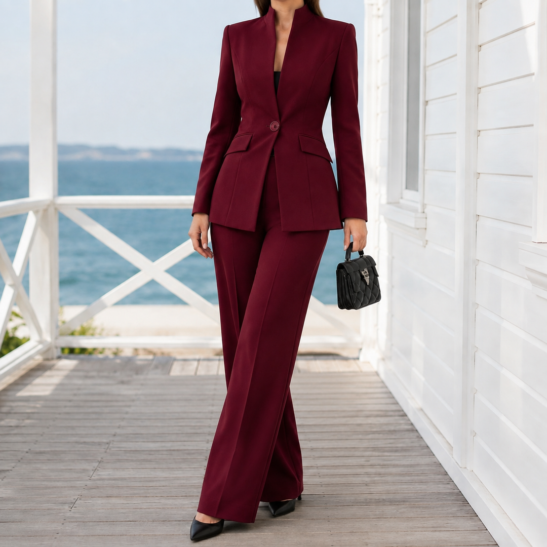Women's Tailored Two-Piece Outfit Set