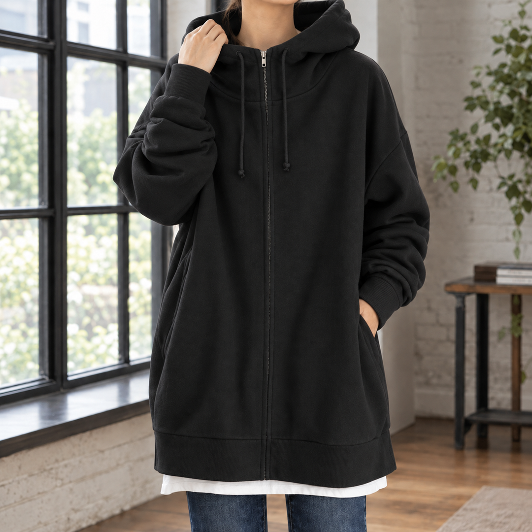 Sudadera con capucha extragrande para mujer