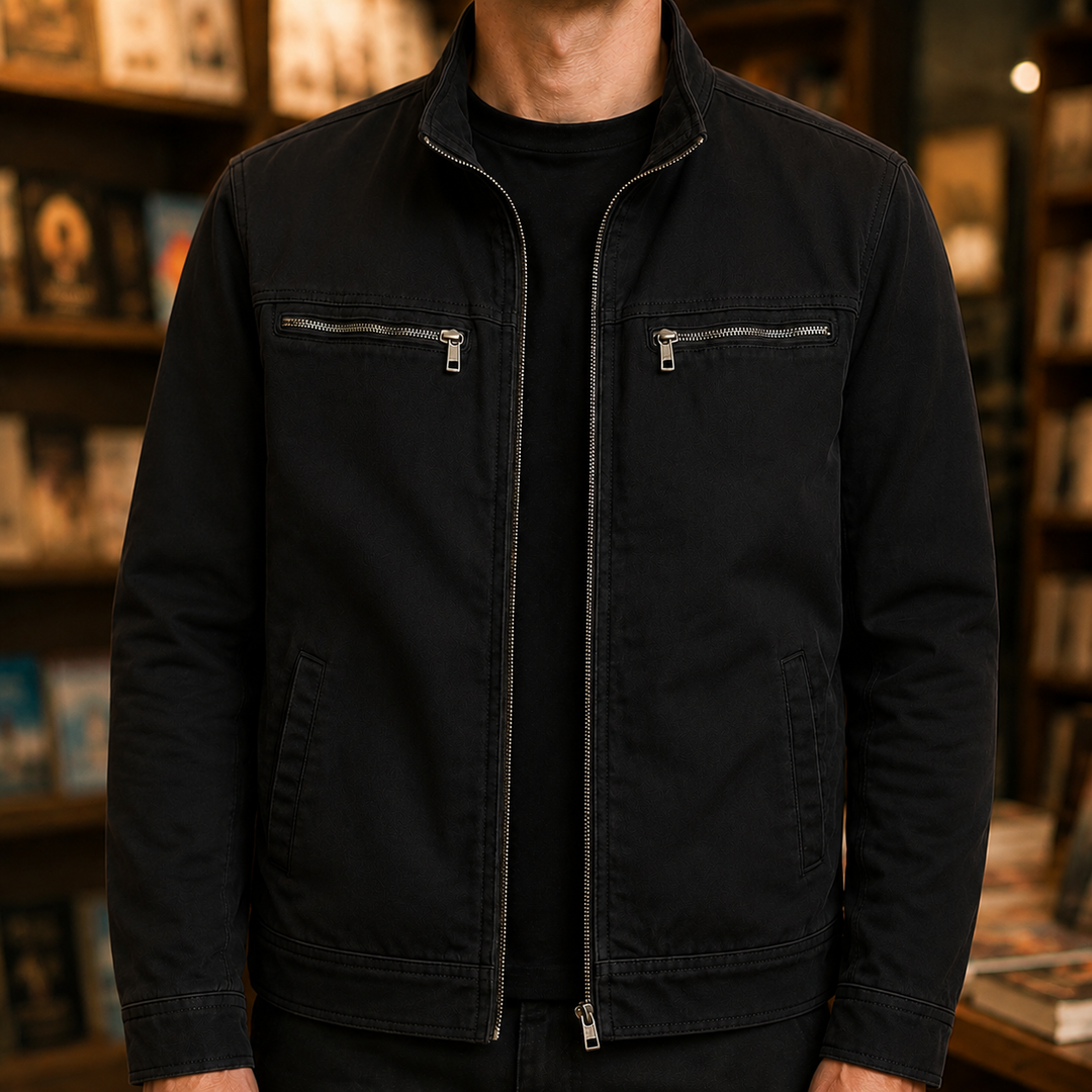 Veste pour homme à col montant