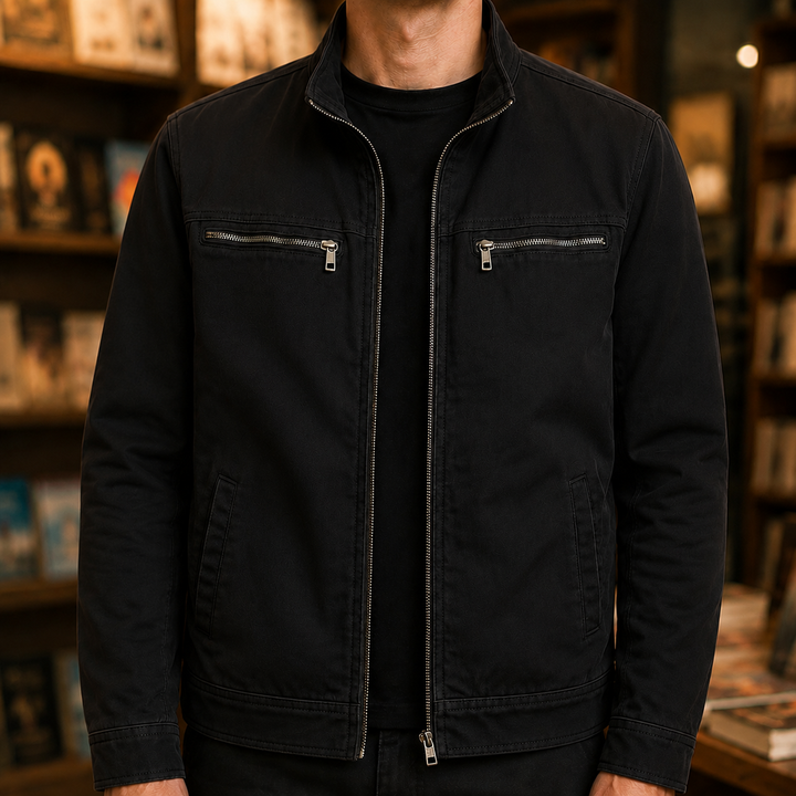 Veste pour homme à col montant