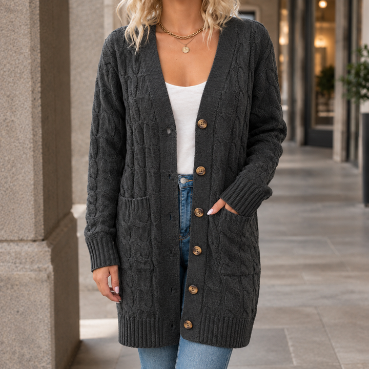 Women's Cable Knit Cardigan