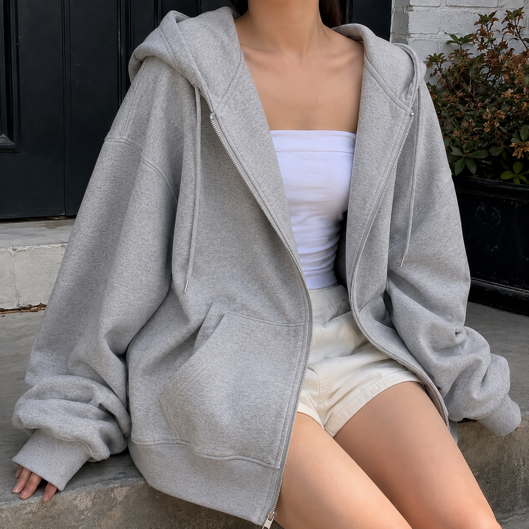 Sudadera con capucha extragrande para mujer