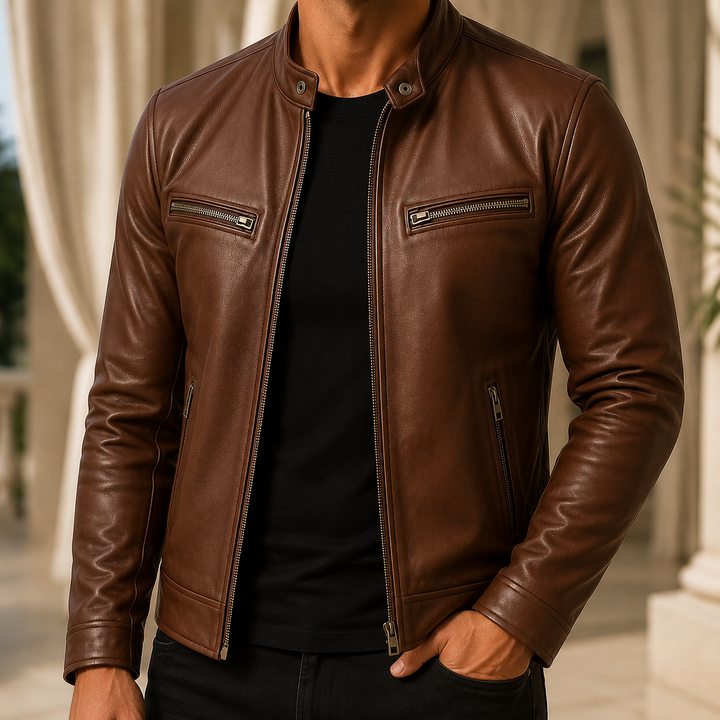 Herrenjacke im Rennfahrer-Stil