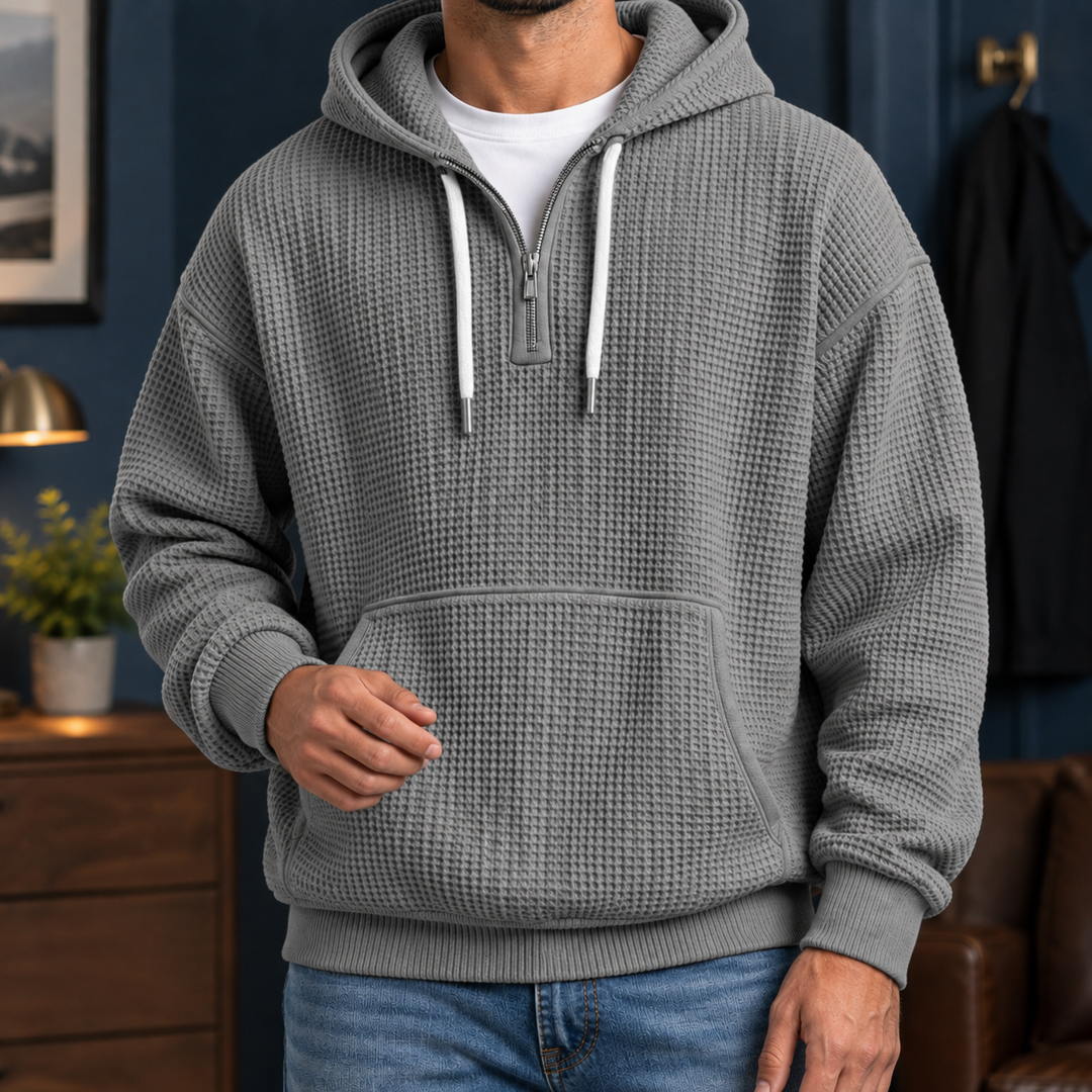 Men's Waffle Knit Hoodie
