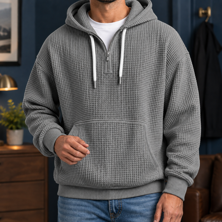 Men's Waffle Knit Hoodie