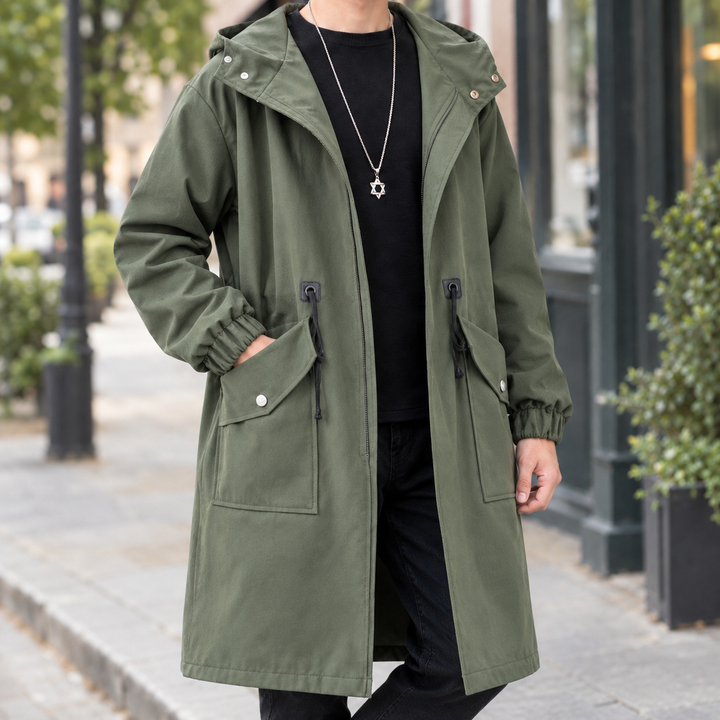 Men's Hooded Overcoat