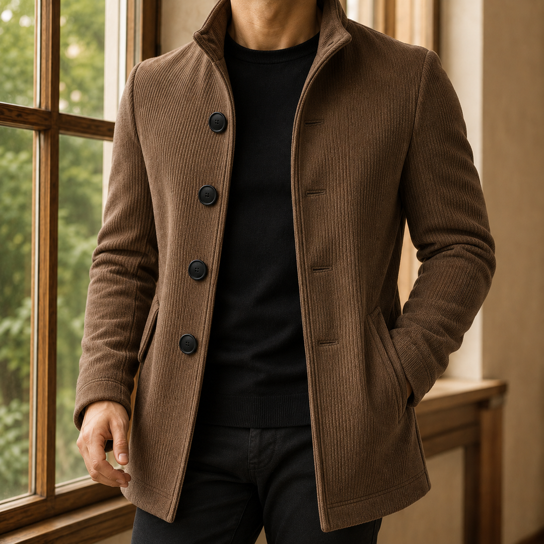 Men's Ribbed Overcoat