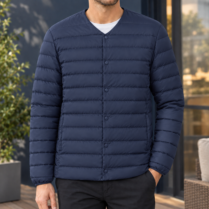 Kragenlose Herrenjacke
