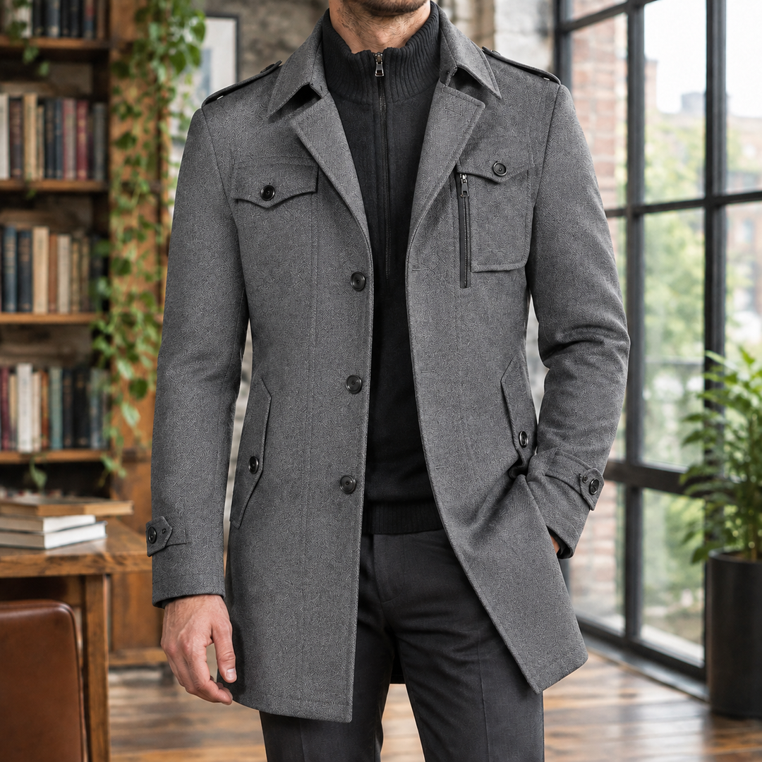 Men's Classic Wool Overcoat