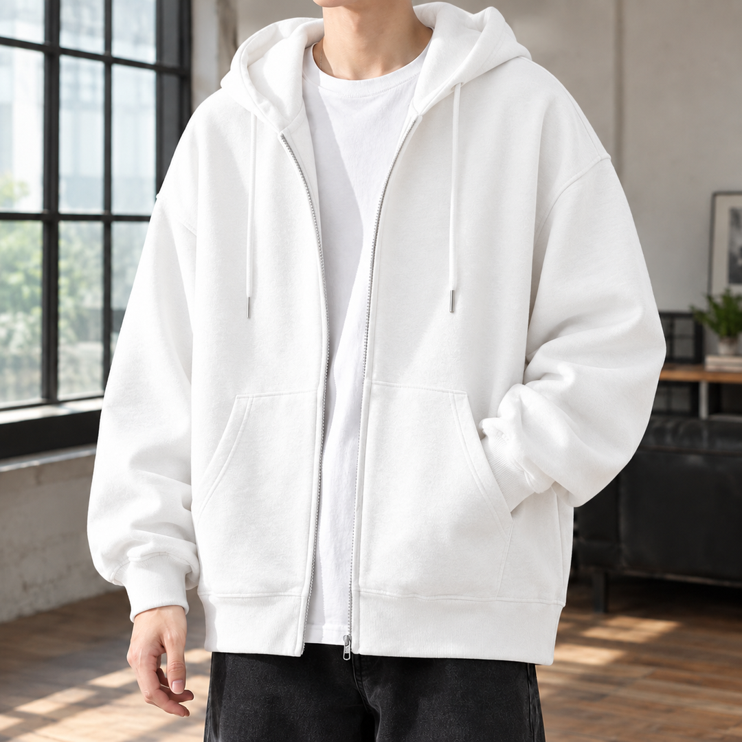 Oversized huvtröja för män