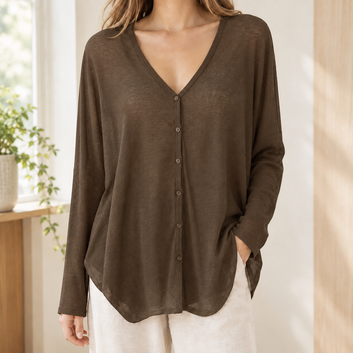 Cardigan drapé pour femme