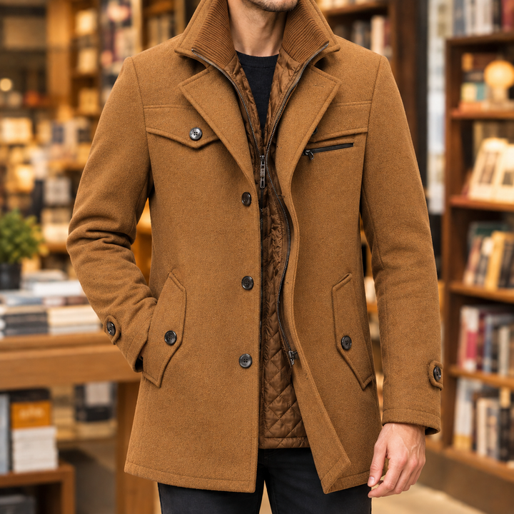 Men's Classic Wool Overcoat