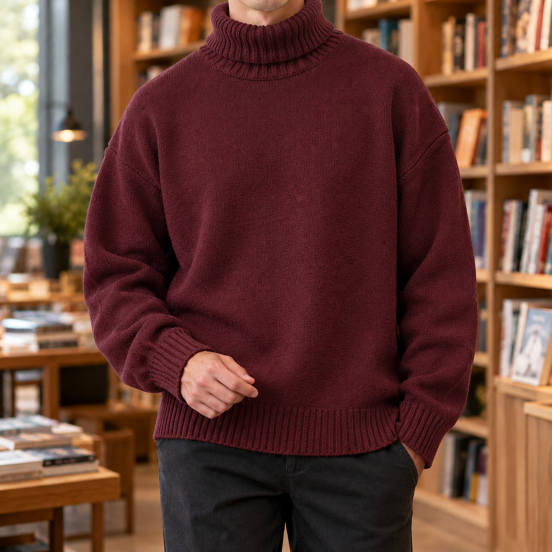 Klassischer Rollkragenpullover für Herren