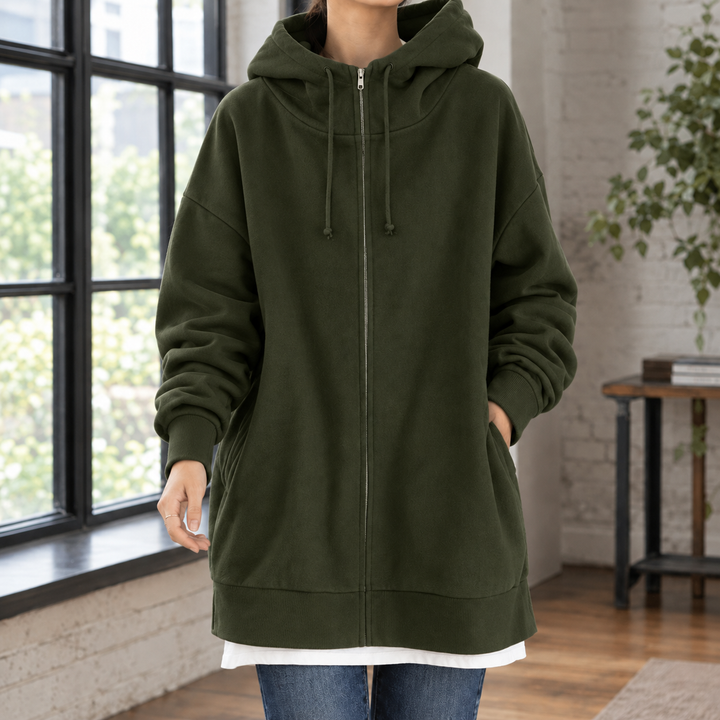 Sudadera con capucha extragrande para mujer