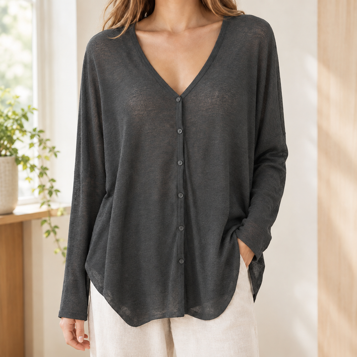 Cardigan drapé pour femme