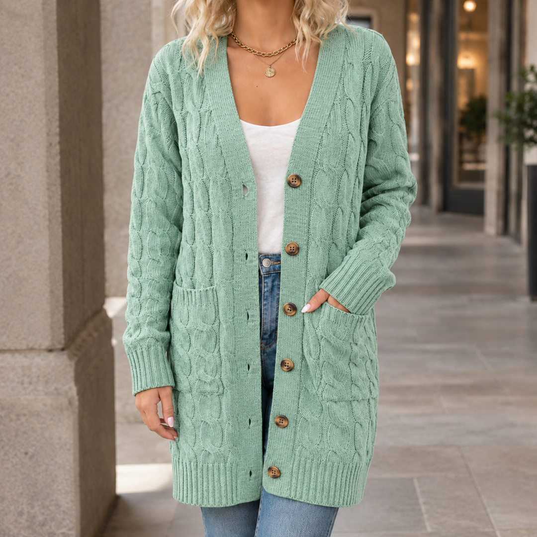 Women's Cable Knit Cardigan