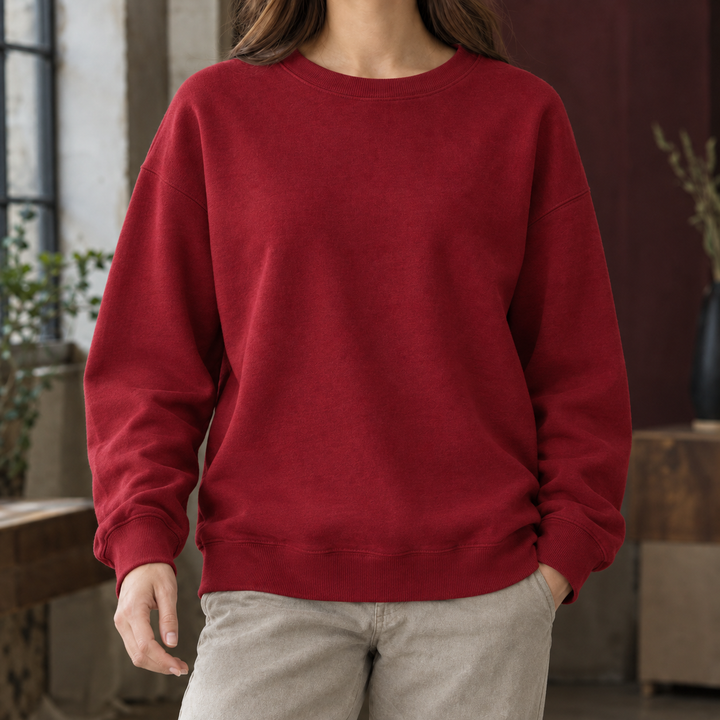 Sweatshirt de corte descontraído para mulher