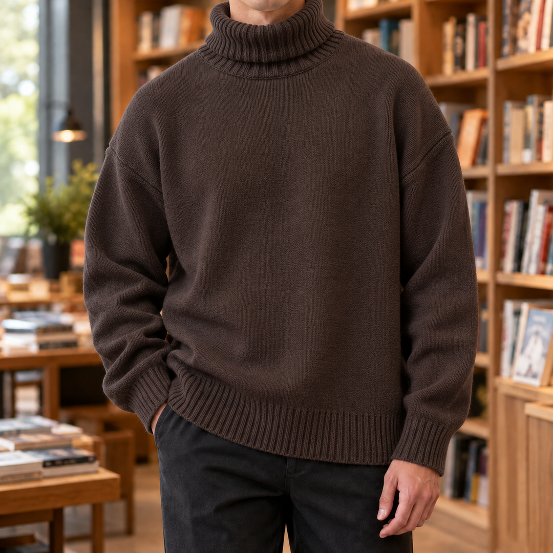 Klassischer Rollkragenpullover für Herren