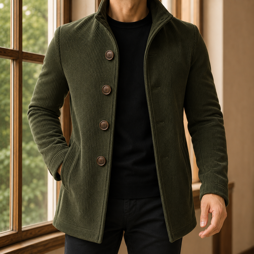 Men's Ribbed Overcoat