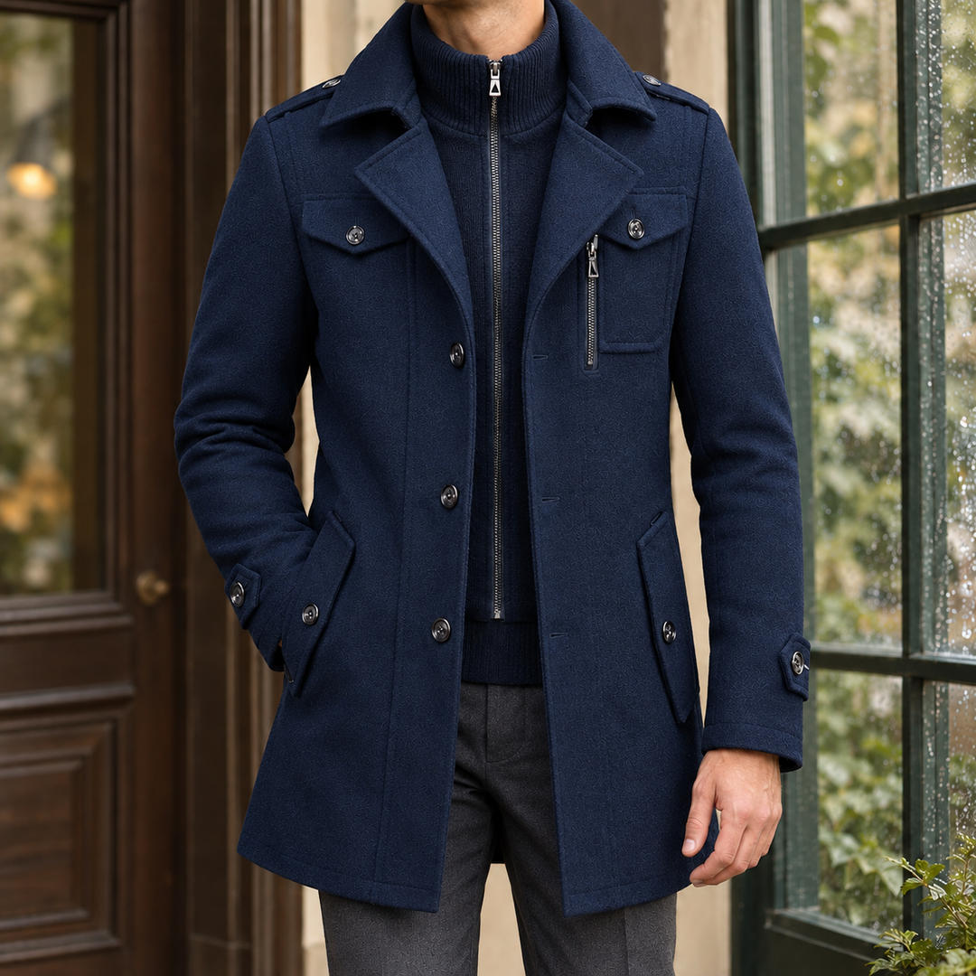 Men's Classic Wool Overcoat