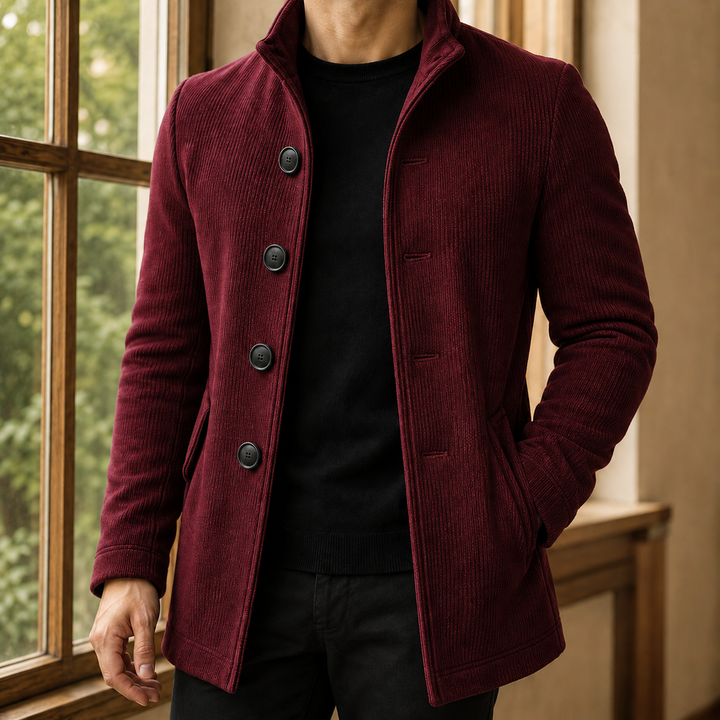 Men's Ribbed Overcoat
