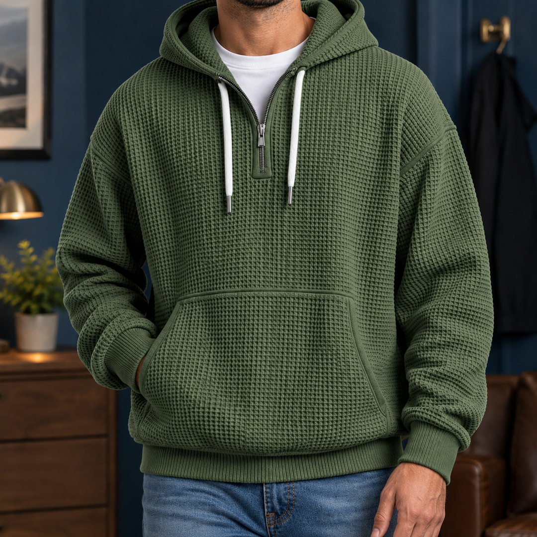 Men's Waffle Knit Hoodie