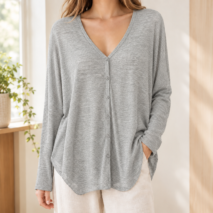 Cardigan drapé pour femme