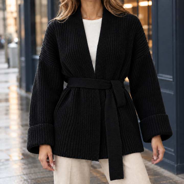 Women's Belted Cardigan