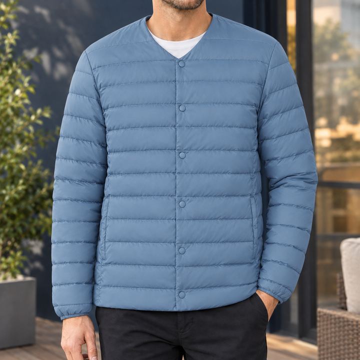 Kragenlose Herrenjacke