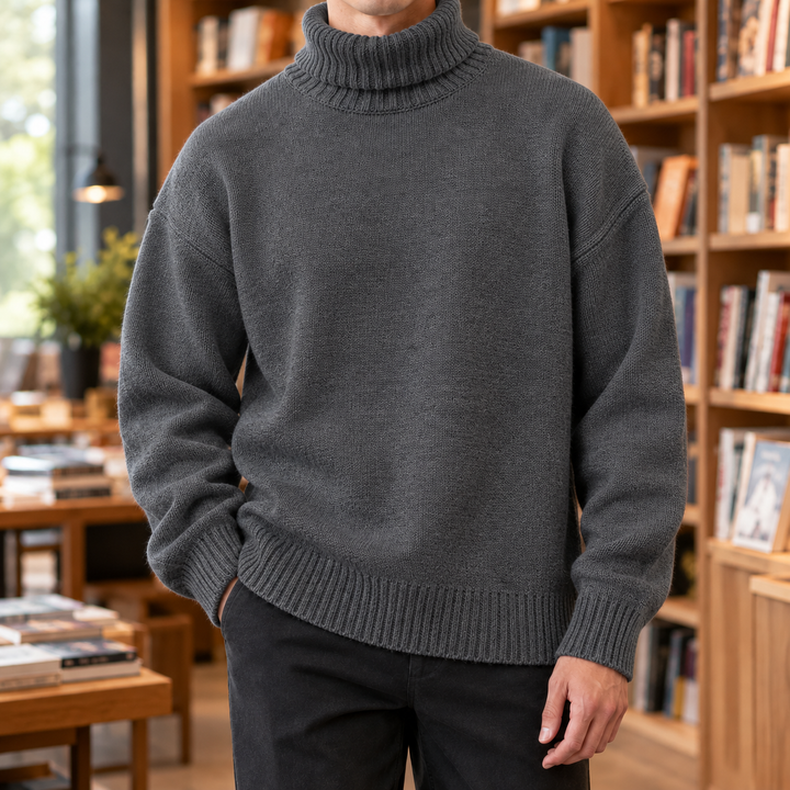 Klassischer Rollkragenpullover für Herren