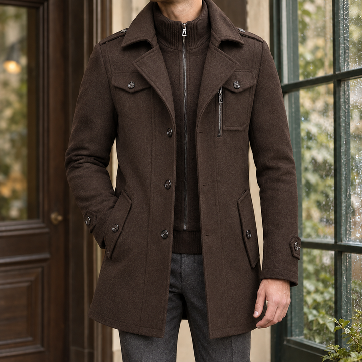 Men's Classic Wool Overcoat