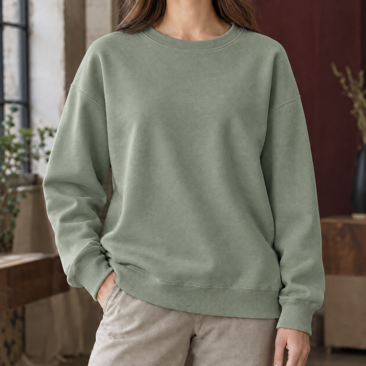 Sweatshirt de corte descontraído para mulher