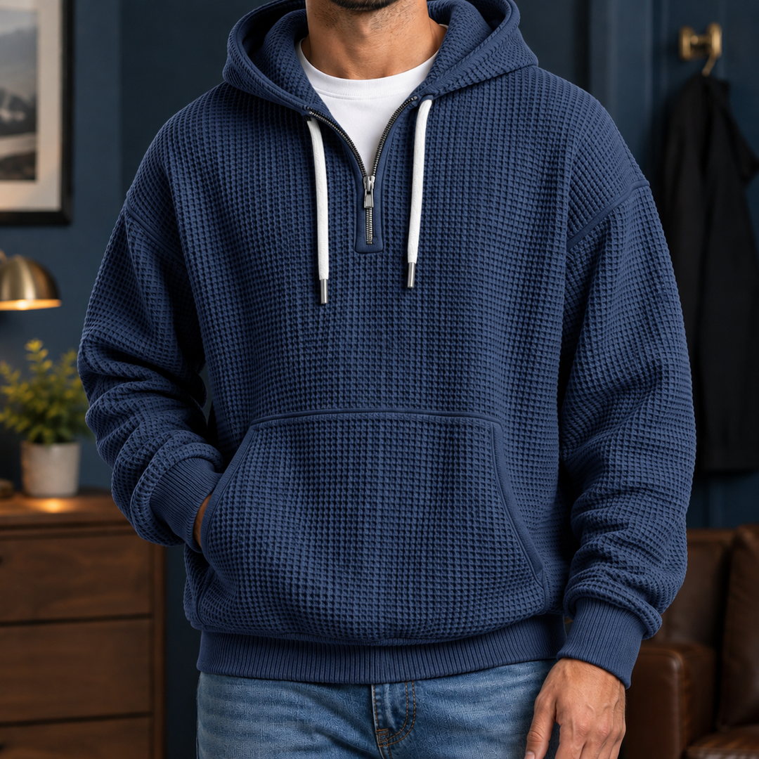 Men's Waffle Knit Hoodie