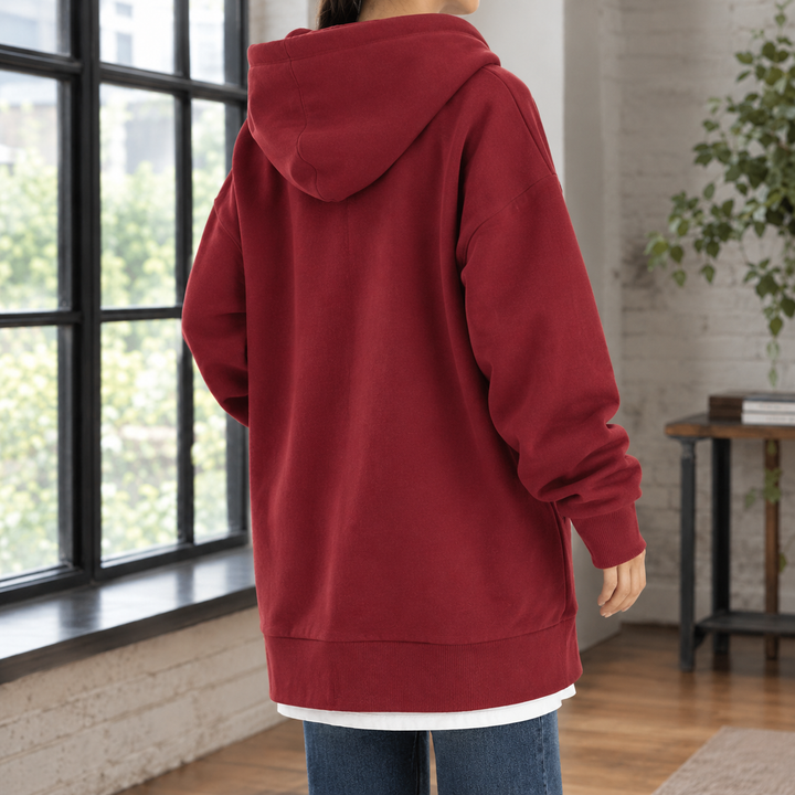 Sudadera con capucha extragrande para mujer