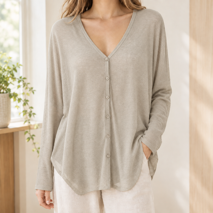 Cardigan drapé pour femme