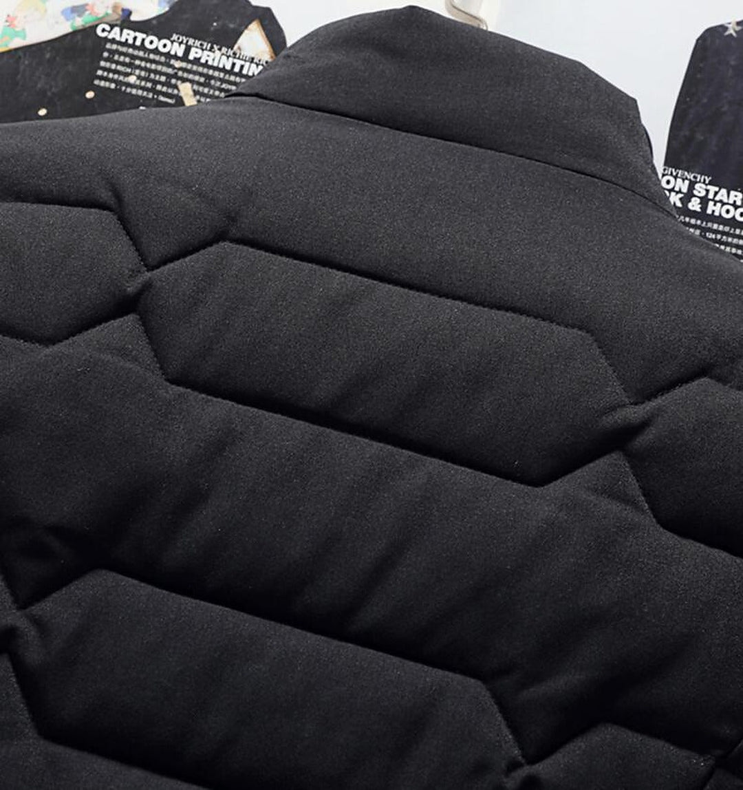 Leichte Herren-Steppjacke – geometrisches Muster